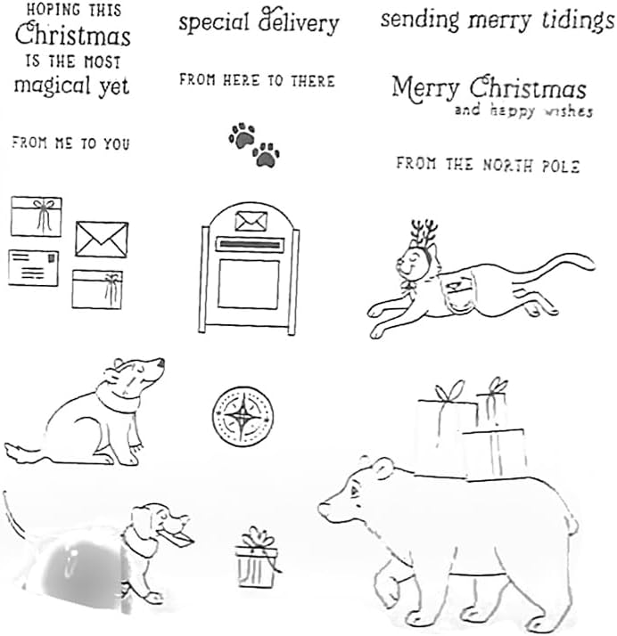 2025-2026 Stamps and Dies for Card Making, Stamps and Dies Set 2025 for Christmas and Halloween, Die Cut DIY Various Festivals Album Scrapbooking Birthdays Greeting Card (M4283) - Crafty Corner