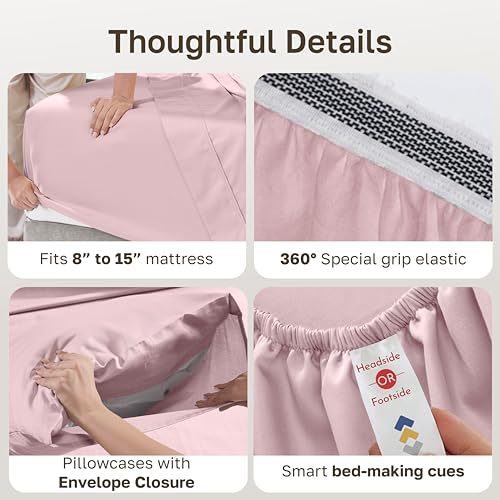 Organic Cotton King Size Sheets Deep Pocket Set
