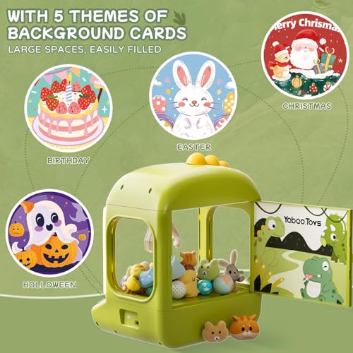 64 PCS Large Claw Machine for Kids Dinosaur