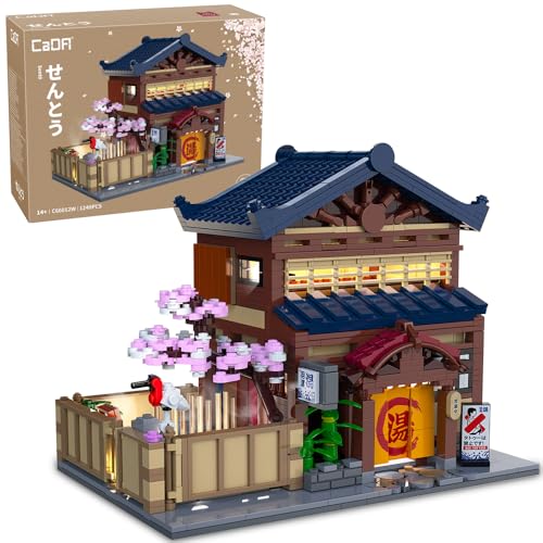 C66012W Japanese Hot Spring Hotel Building Block Model