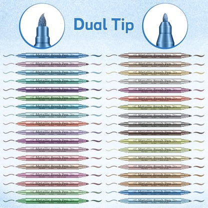 36 Metallic Acrylic Paint Markers