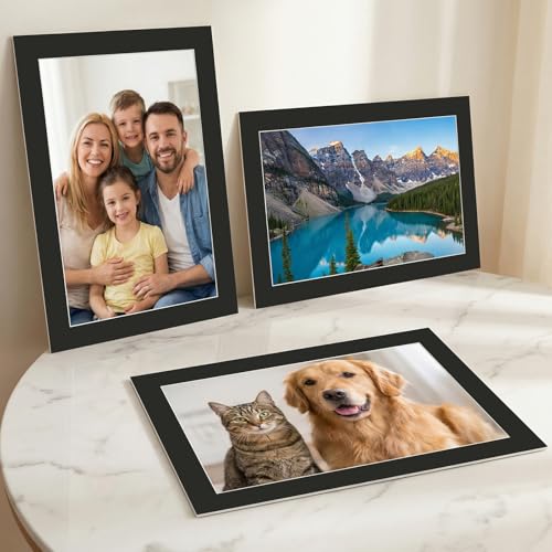 15 Pack 11x17 Black Picture Mats for 9x15 Photos (15 Count)