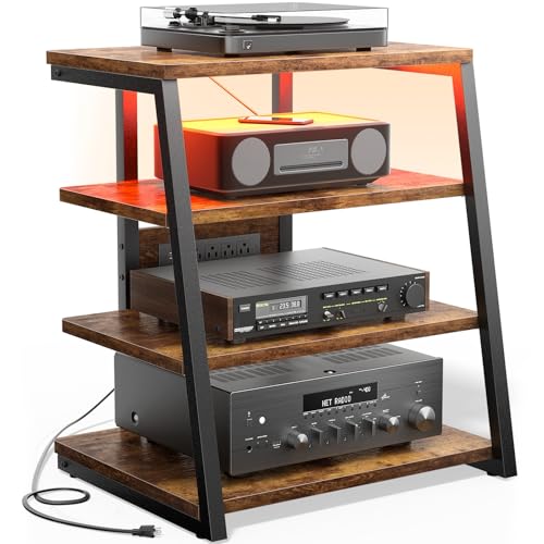 AV Media Stand with Outlets