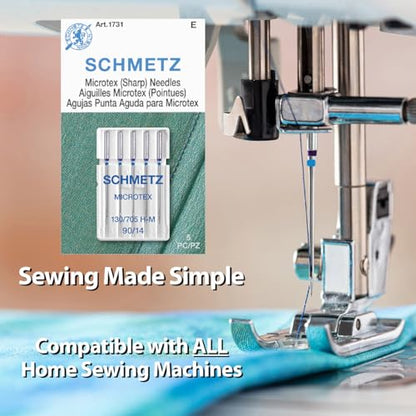 Microtex Sharp Sewing Machine Needles (50 Count)