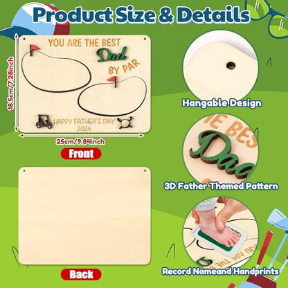 3D Father's Day Baby's Footprint DIY Art Craft with Ink Pad
