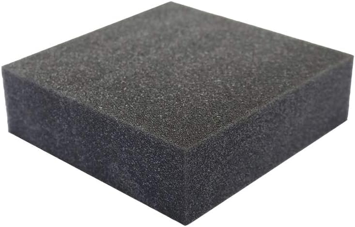 FoamRush 10" x 24" x 24" Charcoal High Density Upholstery Foam Cushion (Upholstery Sheet, Foam Padding, Seat Replacement, Chair Cushion Replacement, Square Foam, Wheelchair Seat Cushion) Made in USA - Crafty Corner