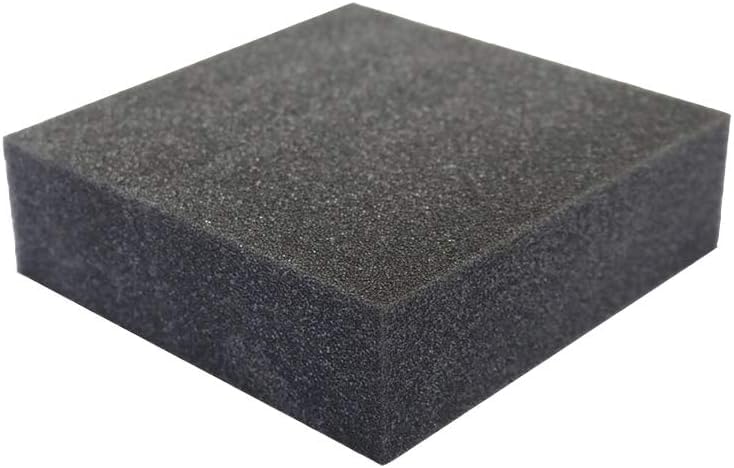 12" x 24" x 24" Charcoal High Density Upholstery Foam Cushion
