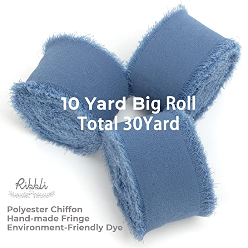 Dusty Blue Chiffon Ribbon (90 Foot)