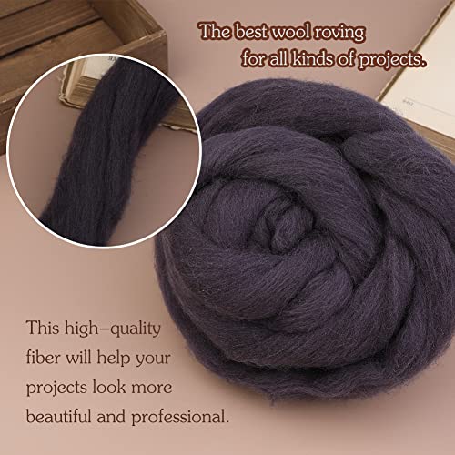 3.53oz Needle Felting Wool Roving Wool for Felting Wool Felting Supplies (3.5 Ounce)