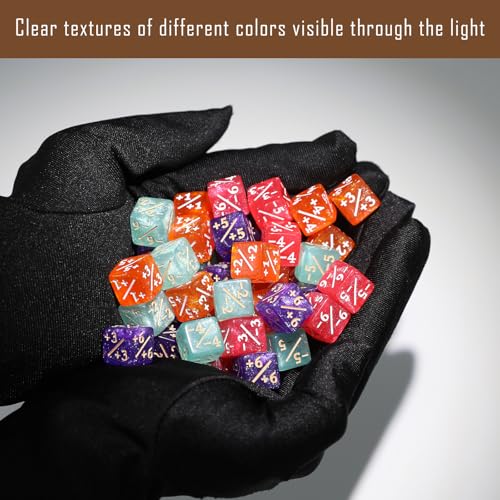 108PCS MTG Keyword Counters Tokens & 12mm MTG Life Counter Dice Set for Magic Card with Box