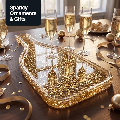 Craft Glitter Shaker Champagne Gold 130g Extra Chunky (4.5 Ounce)