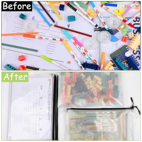 24pcs Mesh Zipper Pouches