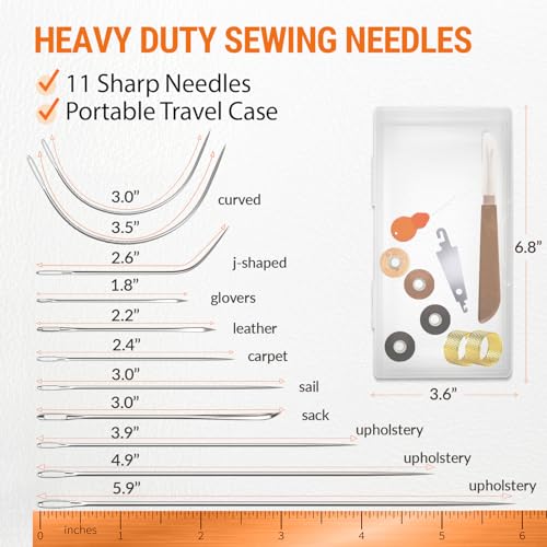 Heavy Duty Sewing Needles (11 Count)