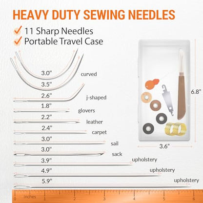 Heavy Duty Sewing Needles (11 Count)