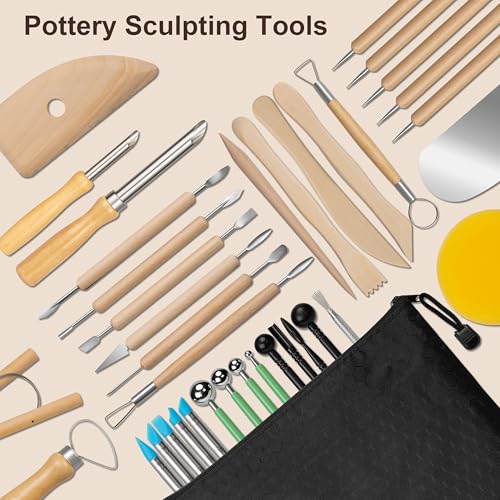 38 Pcs Polymer Clay Sculpting Tools Kit for Adults
