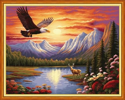 Beginners Cross Stitch Kits Stamped Full Range of Embroidery Kits for Adults DIY Cross Stitches kit Embroidery Patterns for Needlepoint kit