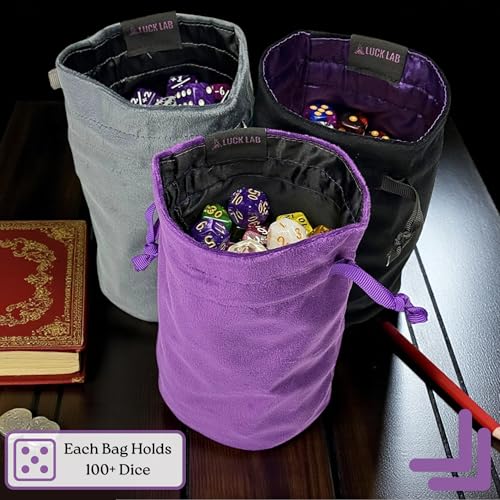 Velvet Drawstring Dice Bag (3 Count)