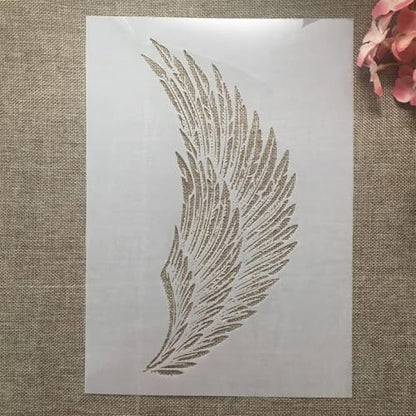 A4 Reusable Eagle Angel Wing Stencil for Painting