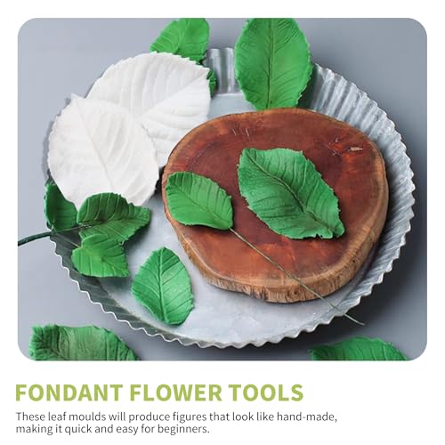 Leaf Petal Veiner Gum Paste Mold Sugar Craft Tools Rose Flower Leaf Vein Double Veiners Mold