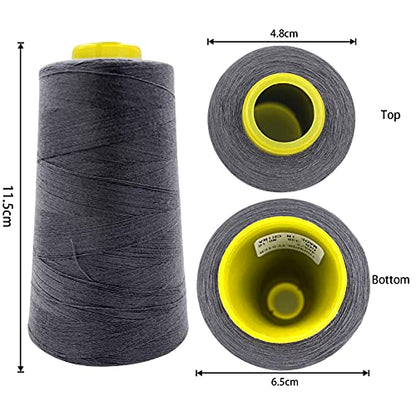 4 Cones of 3000 Yards Each Spool Thread for All Purpose (36000 Foot)