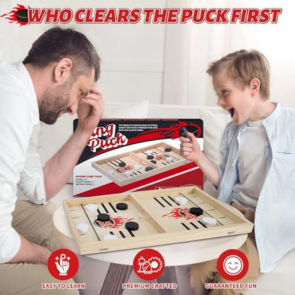 Large Fast Classic Slingshot Puck Game