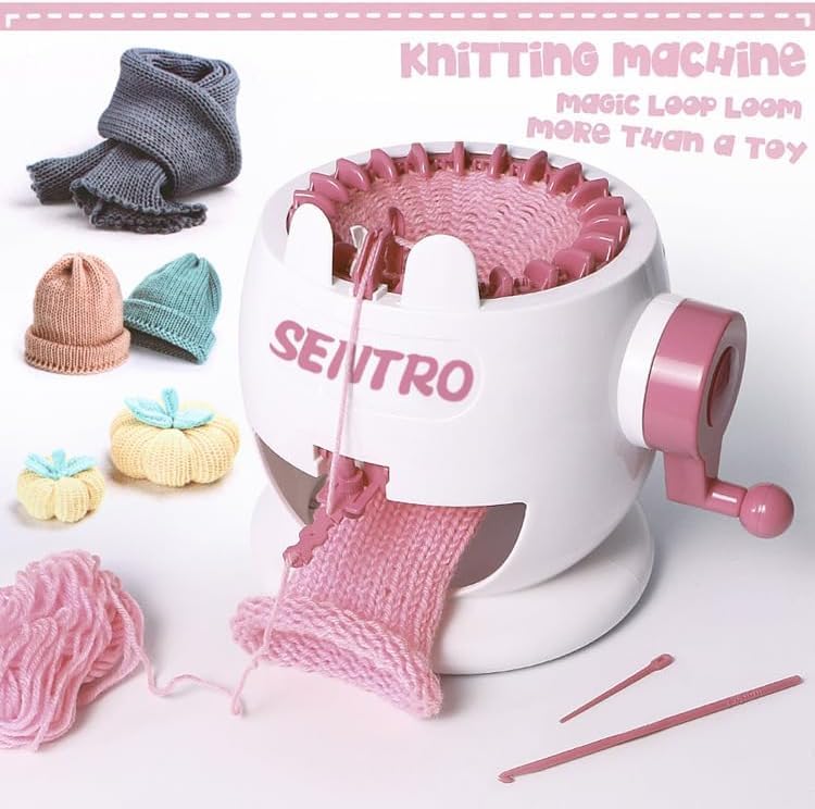SENTRO 22 Needles Knitting Machine with Electric Adapter