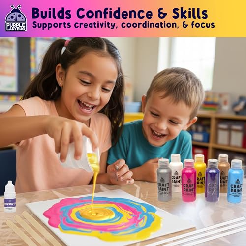 Low Mess Pouring Paint for Kids