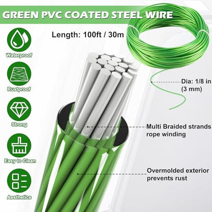 1 8" Clothesline Wire Outdoor