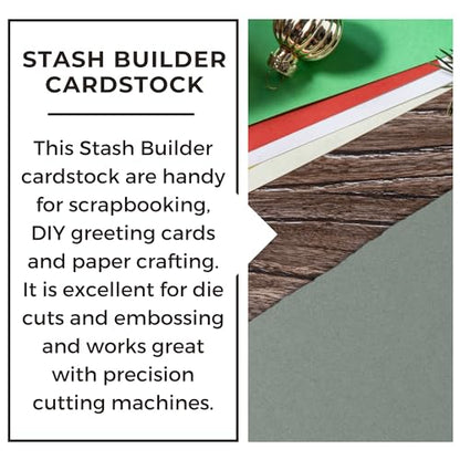 PA Paper Accents Stash Builder Cardstock 8.5" x 11" Storm Blue