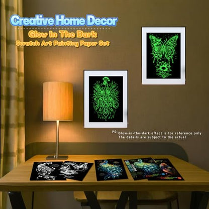 Glow in The Dark Scratch Art for Adults