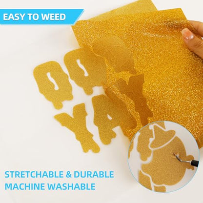 Heat Transfer Vinyl Glossy & Glitter Bundle