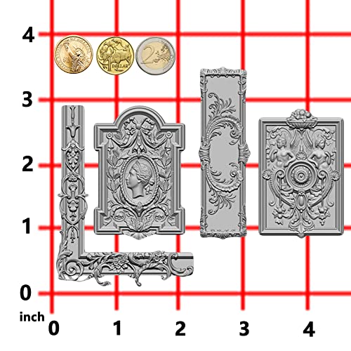 Art Mold for Polyclay Air Dry Clay Plaster