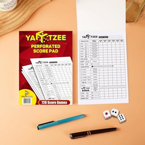 Perforated Yahtzee Score Pads
