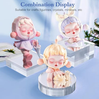 8 Pcs 3 X 3 X 1 Inch Acrylic Blocks (8 Count)