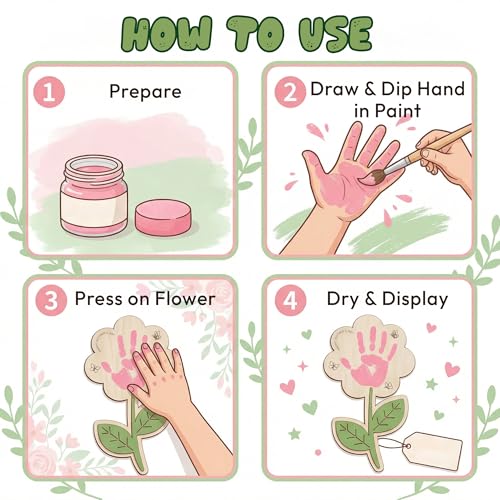 DIY Mothers Day Crafts for Kids Handprint Art
