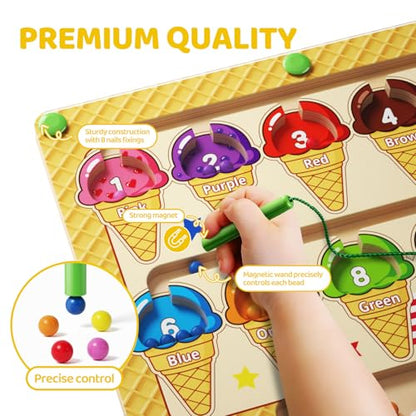 Magnetic Color and Number Maze