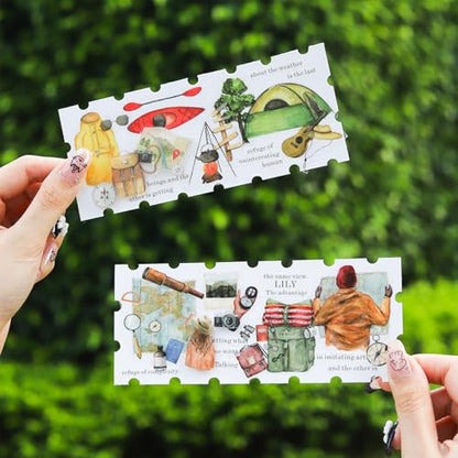 6 Rolls Travel PET Tape Set with Clip (6 Count)