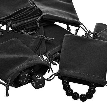 20pcs 3.5 "X 4.5" Velvet Drawstring Cloth Jewelry Pouches Gift Candy Bags Wedding Headphones Bag