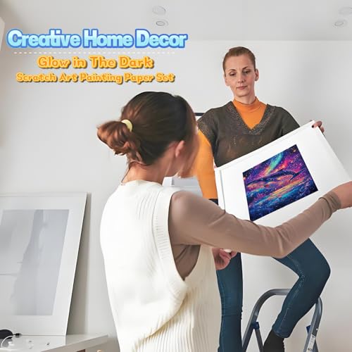 Glow in The Dark Scratch Art for Adults