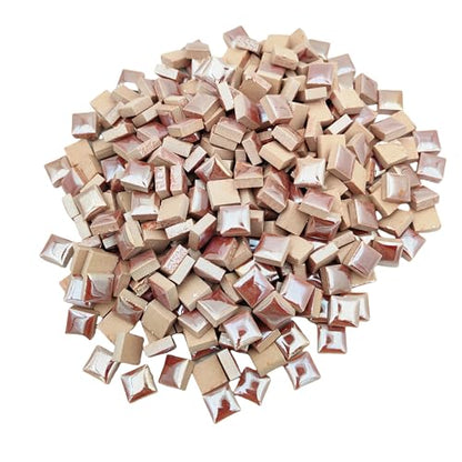 500g 1.1lb Random Color Irregular Ceramics Mosaic Tiles (16 Ounce)