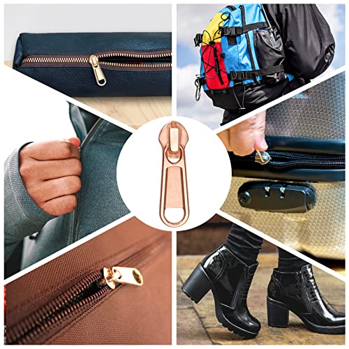 24Pcs Zipper Repair Kit Zippers Replacement 5# Zipper Pull Rescue Kit for Clothing Jackets Purses Luggage Backpacks (72 Count)