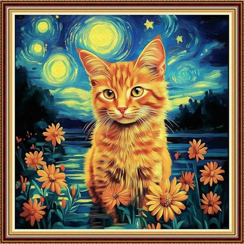 Stamped Cross Stitch Kits for Beginner Embroidery Kits for Beginners Adults DIY 11CT Cross Stitch Patterns Needlepoint Kits Crossstitching Kits