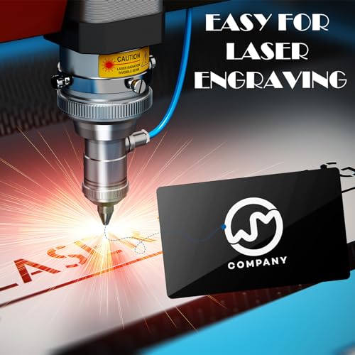 100 Pcs Metal Business Cards Aluminum Laser Engraving Blanks