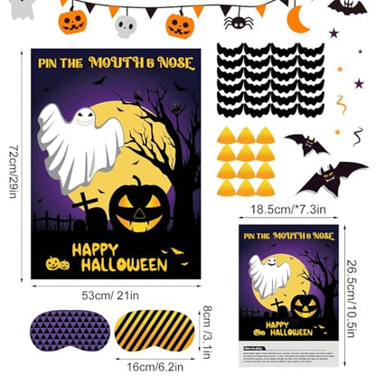 Halloween Party Games Pin The Mouth on Ghost