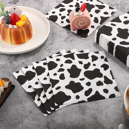 48 Pieces Cow Print Paper Napkins (48 Count)
