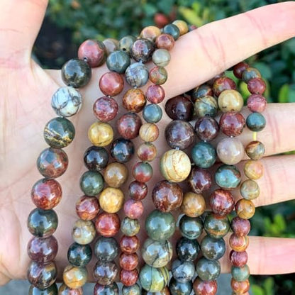 180pcs Adabele Natural Picasso Jasper Gemstone 4mm (186 Count)