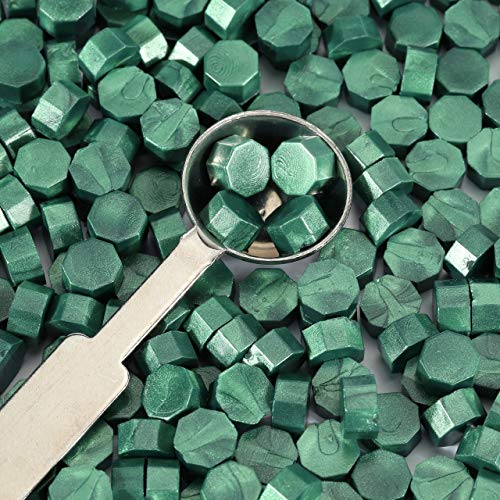 360Pcs Metallic Green Sealing Wax Beads