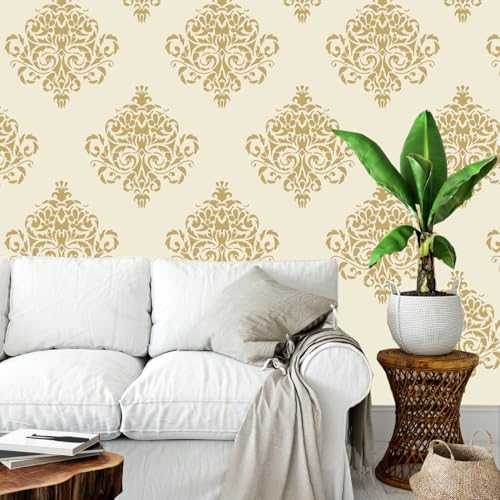 Damask Stencils for Walls 12inch Damask Stencil (10 Count)