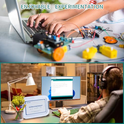 Super Starter Kit for Adults and Schoolchildren Compatible with Arduino IDE