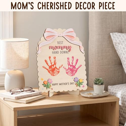 DIY Mothers Day Crafts for Kids Handprint Art